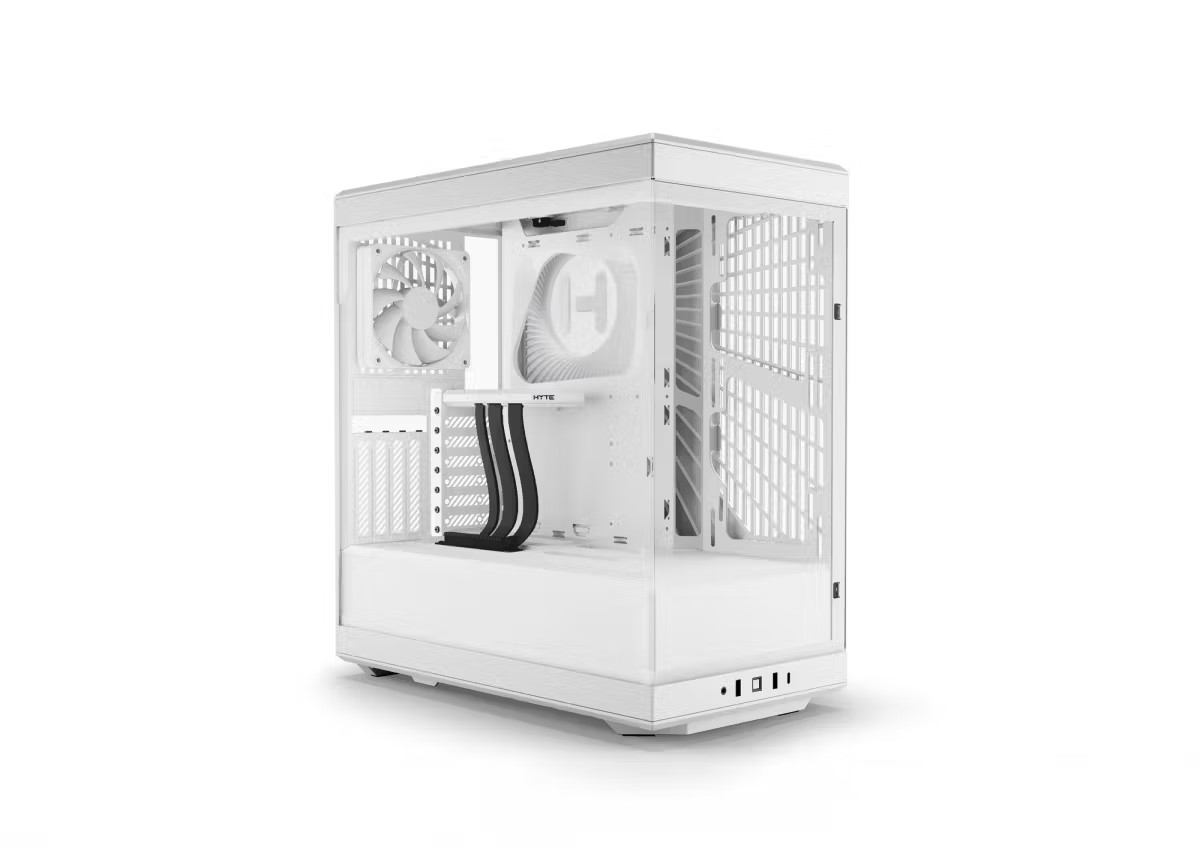 HYTE Y40 All White with 2 Fans and Gen 4.0 Riser Cable